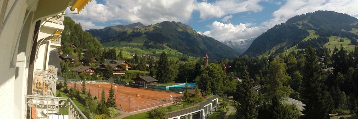 Gstaad Palace, Switzerland, home of Roy Emerson Tennis Weeks